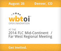 August 26, Denver, CO: WBT Open Innovation at the 2014 FLC Mid-Continent / Far West Regional Meeting. Get Invited.